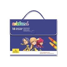 Adeland 18 Renk Çantalı Pastel Boya