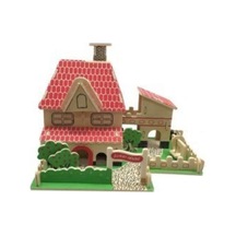 Ahşap 3d 2 Li Ev Maket