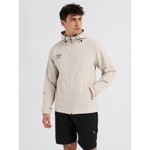 Umbro Milo Hooded Erkek Taş Gri Fermuarlı Kapüşonlu Spor Sweatshirt - Fc0501