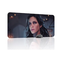 Witcher 3 Kaymaz Dikişli Kauçuk Oyuncu Mousepad V3 - 90x40 Xxl Gaming Mouse Pad Fare Altlığı