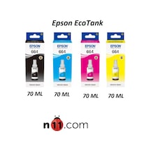 Epson T664 Mürekkep Seti Siyah