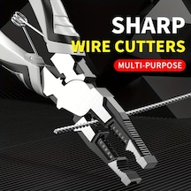 Vkemall Elektrikçi İçin Çok Fonksiyonlu Pançolar - Uçlu/kesici/teli Açan, 6"/8"/9" Boyutları, Kaymazsız Kollü, Krom Vanadyum Çeliği Tüm Saçlar