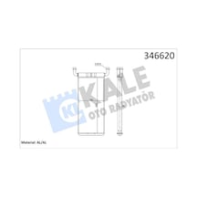 Kale 346620 Kalorifer Radyatörü - Mercedes Sprinter 2008- 216 2e0819017c - 0038358901