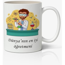 Dünyanın En İyi Öğretmeni - Öğretmenler Günü Temalı Baskılı Kupa Bardak Baskılı Kahve Kupa Bardak