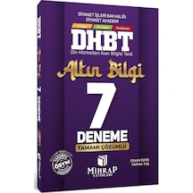 DHBT Tüm Adaylar Altın Bilgi 7 Deneme Çözümlü Mihrap Yayınları