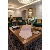 Çizgili Tek Runner, Colber Tek Runner 40x140cm Pudra Diğer