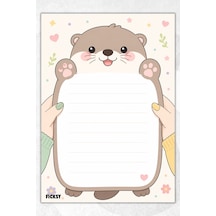 A5 Bloknot Çizgili Defter - 50 Yaprak - Memopad - Notepad - Not Defteri - Not Kağıdı - 3937 Çok Renkli