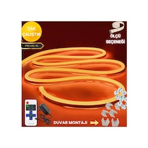 Neon Esnek Şerit Led Tak Çalıştır Kumandalı - Dimmer- Turuncu 2 Metre