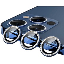 Noktaks - İphone Uyumlu İphone 11 Pro - Kamera Lens Koruyucu Cl-06 - Siyah