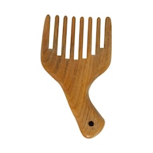 Kıvırcık Saçlar İçin Sandal Ağacı Geniş Dişli Ahşap Saç Tarağı