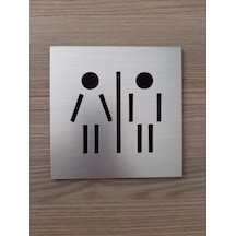 Modern Çizgi Tasarımlı Wc Yönlendirme Tabelası