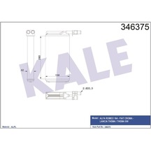 Kale Kalorifer Radyatoru Mekanik Alfa Romeo 164 - Fıat Croma - Lancıa Thema / Thema Sw Klr-346375