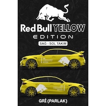 Red Bull Yellow Edıtıon Sticker - Yan Gövde Kaplama Seti Gri Parlak - 814881671