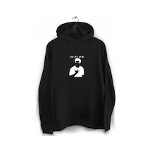 Unisex Siyah Friends- I'm Fine Baskılı Sweatshirt Siyah