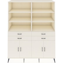 Kronos Gardrop 8 Raflı 4 Çekmeceli 4 Kapaklı 176x59x221 Aytaşı-aytaşı Aytaşı