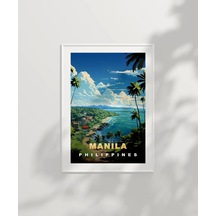 Çerçevesiz Poster Manila Tropik Sahil Manzarası