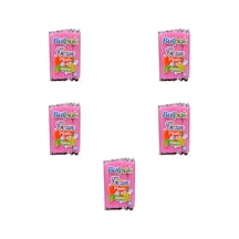 Burpak Frozen Kalın Kokteyl Buzlu İçecek Pipet - Düz - Pembe - 22 Cm. - 8 Mm. -100 Adetlik 5 Paket