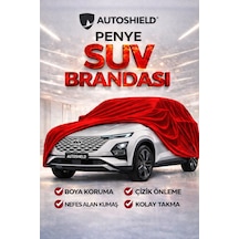 Chery Omoda 5 Penye Suv Araç Brandası Kalın Kumaş Garaj Brandası Oto Araç Koruma Örtüsü Kırmızı