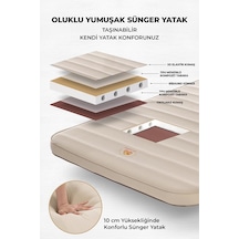 Shufa Otomatik Şişme Tek Kişilik  Süngerli  Yatak 10 Cm Yüksekliğinde