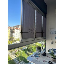 Plise Cam Balkon Akordiyon Perde, 40x140 Cm Beyaz 11