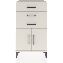 Hyperion Komodin Tek Raflı 3 Çekmeceli 2 Kapaklı 60x44x106 Ay... Aytaşı
