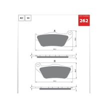 Gold Fren Balatası 262 Ön Yamaha Xp 250 R/v X-max 05 - 13 F Y