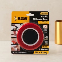 Jenerik Akrilik Silikonize Çift Taraflı Bant Vhb 15mm X 5yd