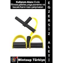 Egzersizaleti Fitness Aerobik Yoga Esneme Evde Spor Egzersiz Alt Vücut Karın Bacak Egzersiz Lastiği Çok Renkli