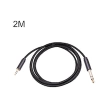 3662bk 3.5mm Erkek - 6.35mm Erkek Stereo Ses Kablosu, Uzunluk: 2m