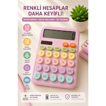 Karuida Hesap Makinesi Solar Çocuklar İçin Mor Renk - 899894277 Diğer
