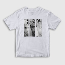 Presmono Unisex Çocuk Three Xxxtentacion T-shirt Beyaz