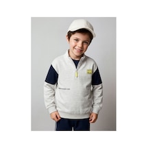 LC Waikiki Alıta Cıty Farkıyla Lcw Kids Beyaz Baskılı Loose & Bol Erkek Çocuk Sweatshirt Beyaz - 924121964 Beyaz