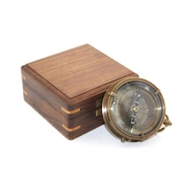 Ahşap Kutulu Pusula Model 9