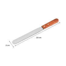 Borox Tahta Saplı Spatül Bıçaklı Paslanmaz Spatula 23 CM