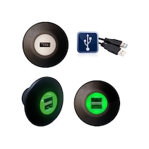 Sanel - 10V - 30V Usb Şarj Ünitesi - Yeşil Ledli