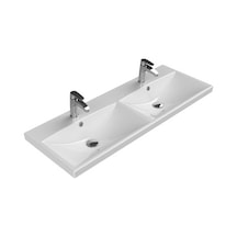 Çift Hazneli 120 Cm Etajerli Lavabo İle Geniş Alan Kullanımı 508 Yeşil