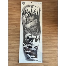 Maske 1 Hafta Kalıcı Tam Kol Bacak Yapıştırma Geçici Dövme 46 Cm