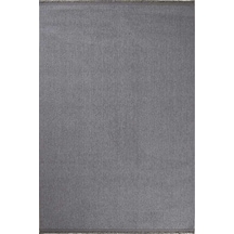 Sareno 191102 Gri - Koyu Gri Düz Dokulu Modern Halı Gri