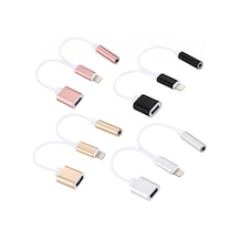 Apple Uyumlu iPhone 14-13-12-11 3.5mm Kulaklık Ve Şarj Dönüştürücü- 5775 - Karbul2347-2578 Rose Gold