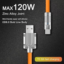 Prestigegoods 120w 6a Şarj Sıvı Silikon Usb Kablosu Tip-c, İos Aydınlatma, İphone Xiaomi Huawei Samsung Uyumlu