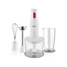 Sinbo Shb-3147 Blender Seti, 3'ü 1 Arada, 350w Turbo Fonksiyonlu Motor, Paslanmaz Çelik Doğrayıcı, El Blenderı, Çırpıcı