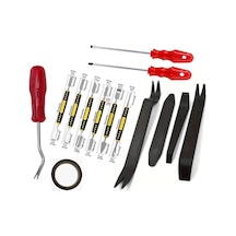 Oto Ön Panel Teyp Torpido Kapı Döşeme Klips Sökme Aparatı Levye Tornavida 14 Parça St02