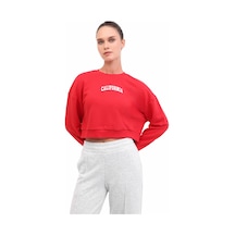 Lumberjack Kırmızı Kadın Sweatshirt A102021464 Kırmızı