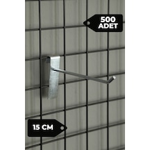 15 Cm 500 Adet Tel Pano Kancası Raf Askısı Galvaniz