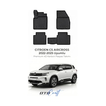 Otocraft Citroën C5 Aircross 2022-2025 Araca Özel 4d Karbon Oto Paspas Havuzlu Tam Set