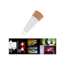 Teltree Usb Şarjlı Şişe Şeklinde Led Gece Lambası, Romantik Atmosfer İçin Mükemmel Dekor Kırmızı