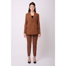Violevin Er-cool Kadın İkili Ceketli Takım 1000-38-kahverengi