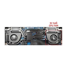 Asus Tuf Dash F15 Fx517z Serisi Notebook Cpu Fanı / Ver.1 L - 5v Beyaz Soket