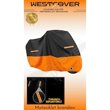 Sym Wolf Sb 250 Nı Uyumlu Turuncu Siyah Turuncu Reflektörlü Motosiklet Brandası,çadırı