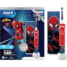 Oral-B D100 Vitality Spiderman Özel Seri Çocuklar İçin Ekstra Yumuşak Şarj Edilebilir Diş Fırçası + Seyahat Kabı